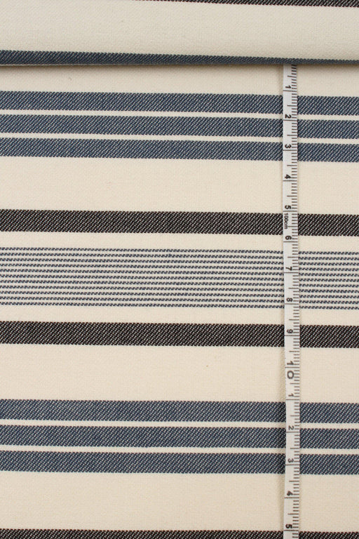 swatch-Striped 100% Cotton Jacquard-Fabric-FabricSight
