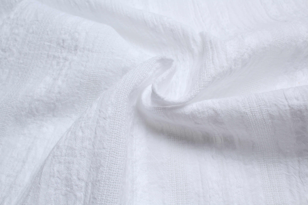 Stripes Cotton Dobby Muslin-Fabric-FabricSight