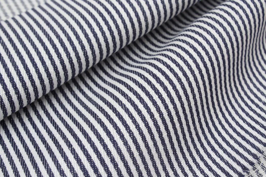 Stripes Linen Cotton Twill for Dresses and Trousers-Fabric-FabricSight