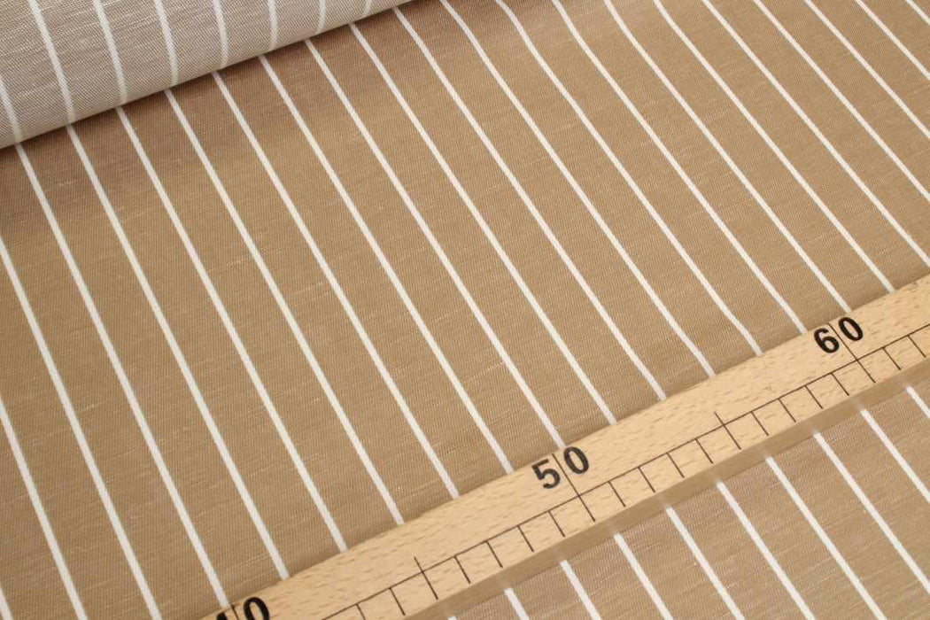 Stripes Linen Cotton Twill for Dresses and Trousers-Fabric-FabricSight
