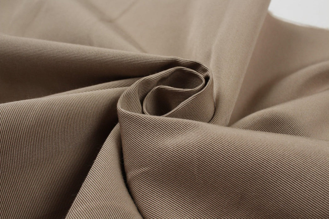 Structured Cotton and Viscose Ottoman - Beige-Fabric-FabricSight