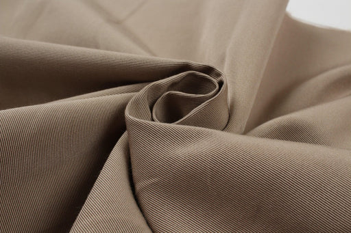 Structured Cotton and Viscose Ottoman - Beige-Fabric-FabricSight