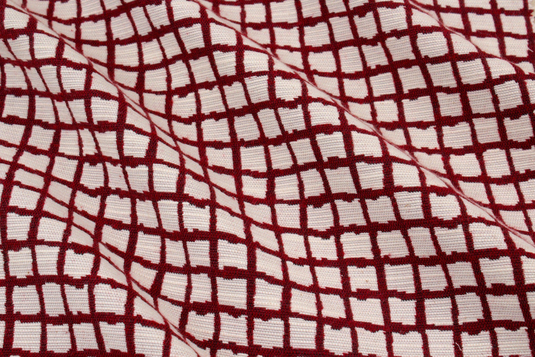 Structured Irregular Jacquard - Checks-Fabric-FabricSight