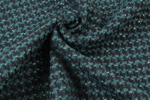 Structured recycled Wool Green-Fabric-FabricSight
