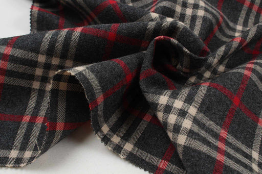 Tartan Checks Cotton Brushed Flannel for Shirting-Fabric-FabricSight