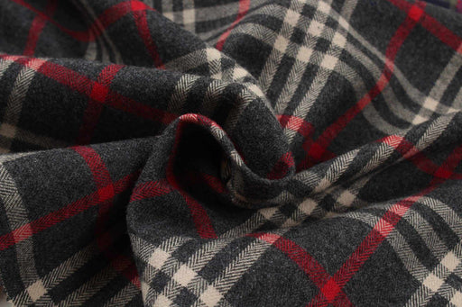 Tartan Checks Cotton Brushed Flannel for Shirting-Fabric-FabricSight