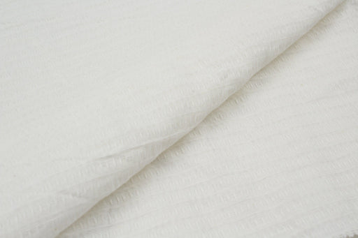 Textured Linen Cotton - White - 4 Variants Available-Fabric-FabricSight