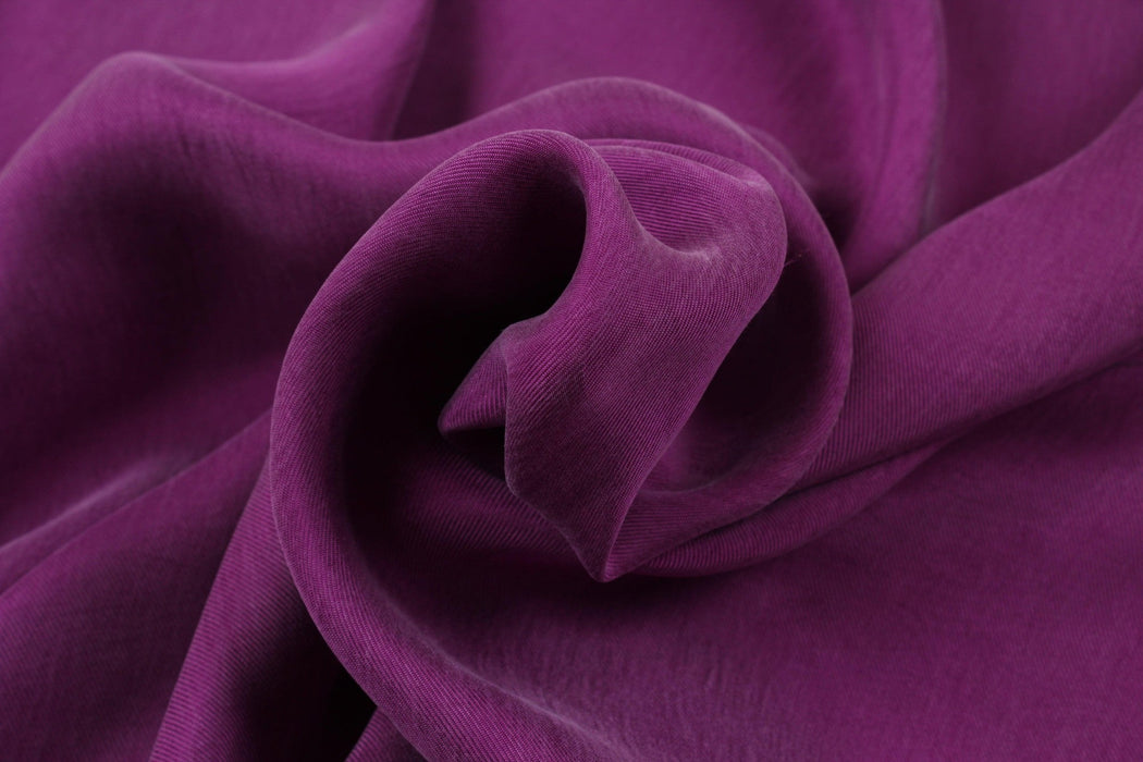 Vegan Cupro Soft Twill, Vegan certified - CARMELA (+40 Colors)-Fabric-FabricSight
