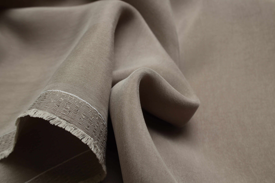 Vegan silk - Cupro Satin - SCARLET (+50 Colors Available)-Fabric-FabricSight