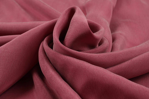 Vegan silk - Cupro Satin - SCARLET (+50 Colors Available)-Fabric-FabricSight