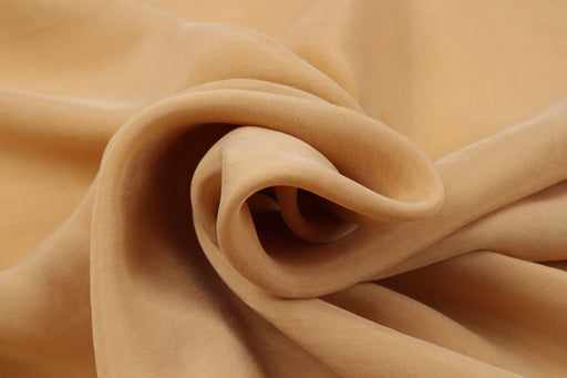 Ice Coffe Beige Vegan silk - Cupro SCARLET - remnant-Remnant-FabricSight