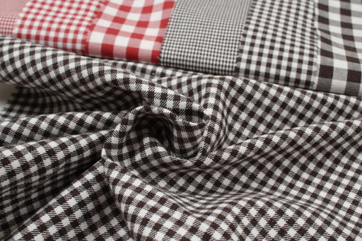 Vichy Checks Cotton Flannel for Shirting - 4 Colors Available-Fabric-FabricSight