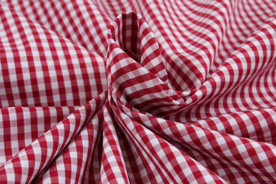Vichy Poplin - BCI Cotton - 11 colors stock service-Fabric-FabricSight