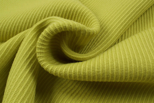Virgin Wool Fabric for Coats - Bright Green-Fabric-FabricSight