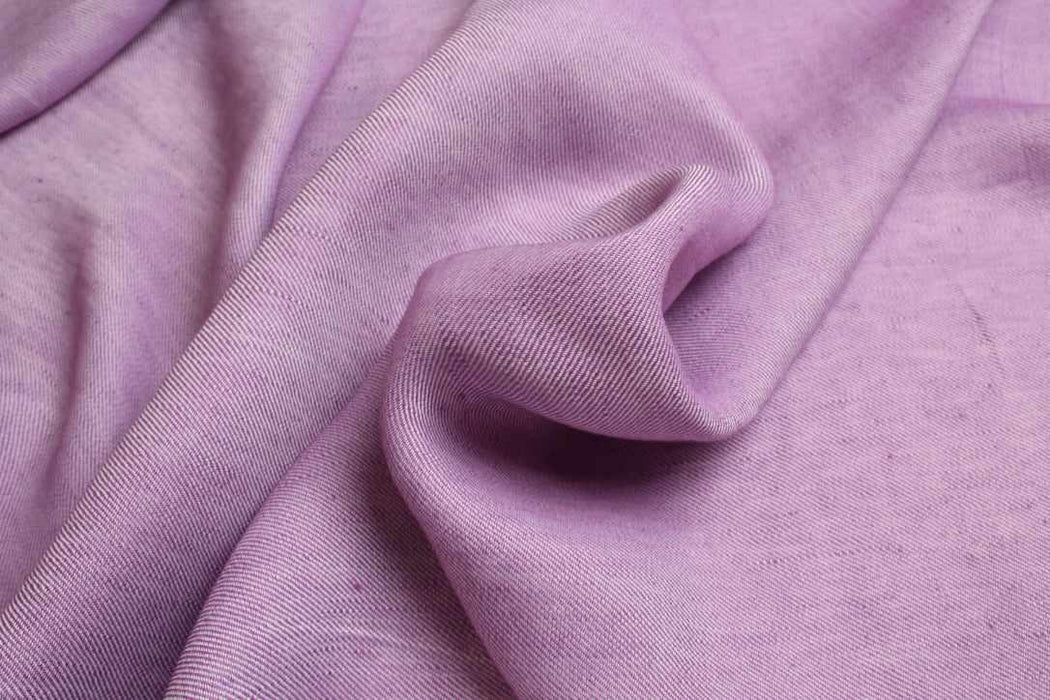 swatch-Viscose-Linen Twill – Warm Lilac – Spanish Deadstock-Fabric-FabricSight