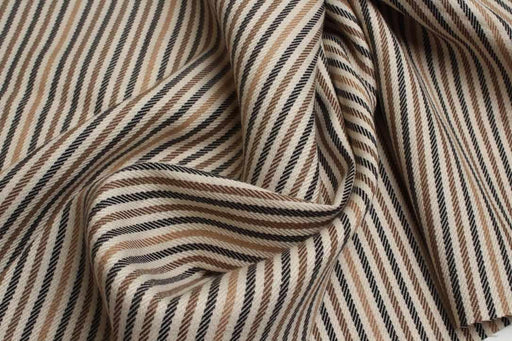 Viscose Tencel™ Twill Stripe Fabric – Spanish Deadstock-Fabric-FabricSight