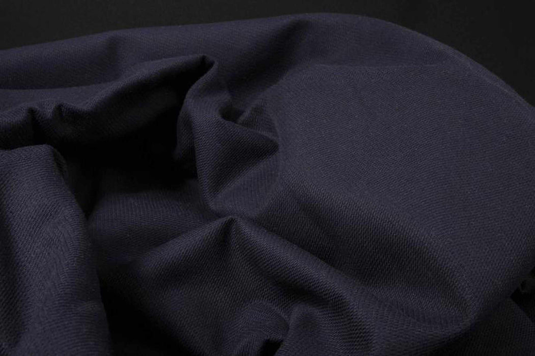 Waterproof Birdseye Cotton for Jackets - Navy-Fabric-FabricSight