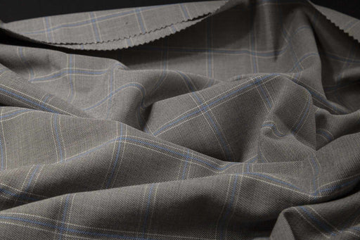 Windowpane Stretch for Suits - MULA-Fabric-FabricSight