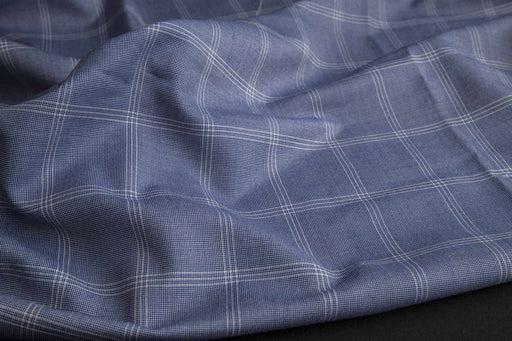 Windowpane Stretch for Suits - ROTHAY-Fabric-FabricSight