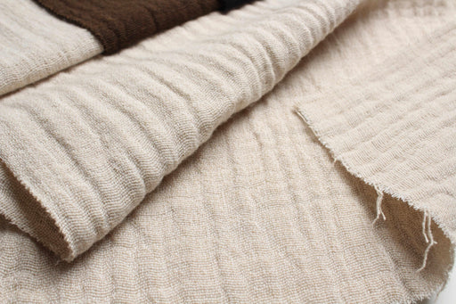 Wool Blend Double Muslin - Mid-weight 208 gr/m2-Fabric-FabricSight