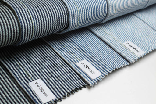 Yarn-Dyed Striped Cotton Denim – 342 g/m² (10 oz)-Fabric-FabricSight