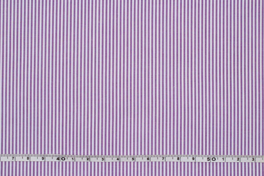 swatch-BCI Cotton Poplin - Pinstripes - 7 Variants-Fabric-FabricSight