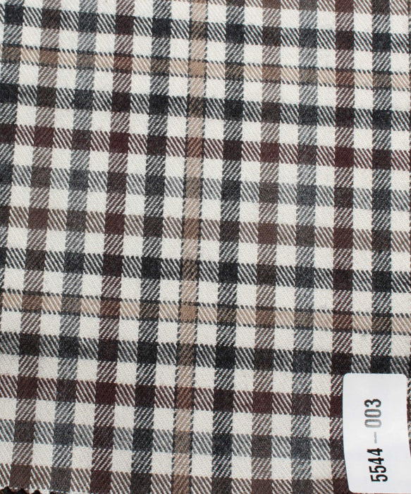 swatch-Brushed Cotton Flannel – Check Shirting (4 Variants)-Fabric-FabricSight