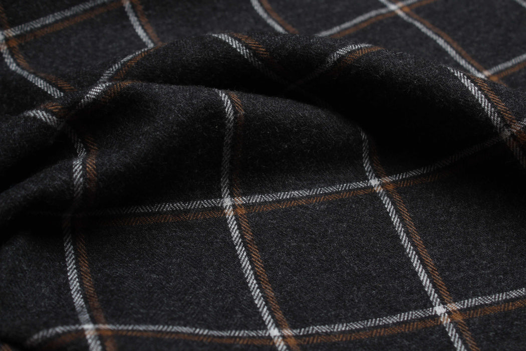 swatch-Brushed Cotton Flannel – Check Shirting (4 Variants)-Fabric-FabricSight