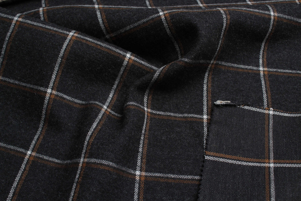 swatch-Brushed Cotton Flannel – Check Shirting (4 Variants)-Fabric-FabricSight