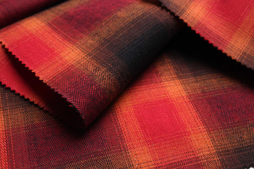 swatch-Brushed Cotton Flannel – Tartan Checks-Fabric-FabricSight