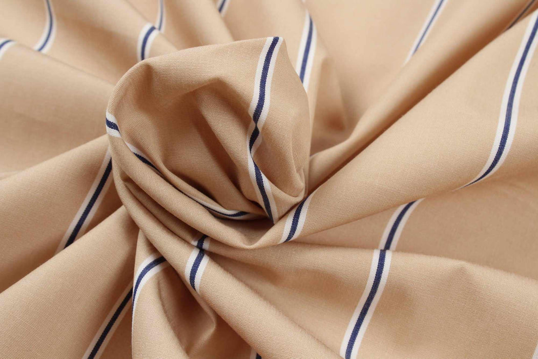 swatch-Cotton 60/2 Poplin - Stripes-Fabric-FabricSight