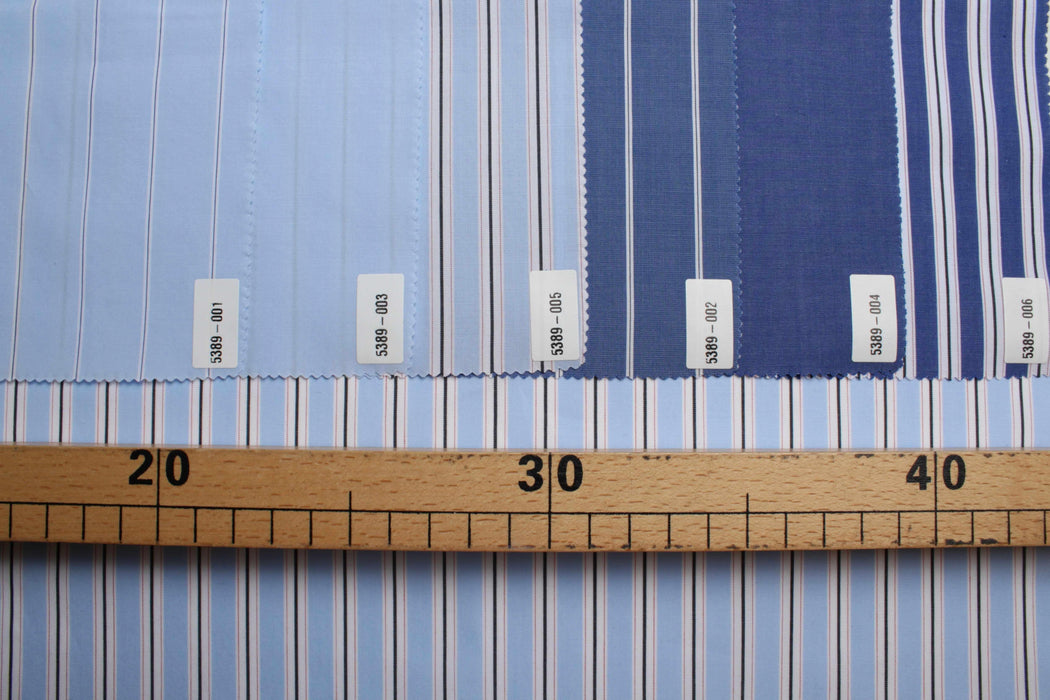 swatch-Cotton 70´S Poplin - Chambray and Stripes-Fabric-FabricSight