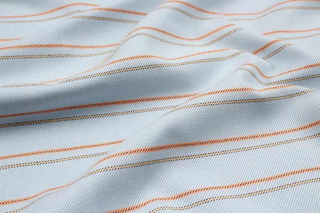 swatch-Cotton Blend Flannel Shirting - Stripes-Fabric-FabricSight