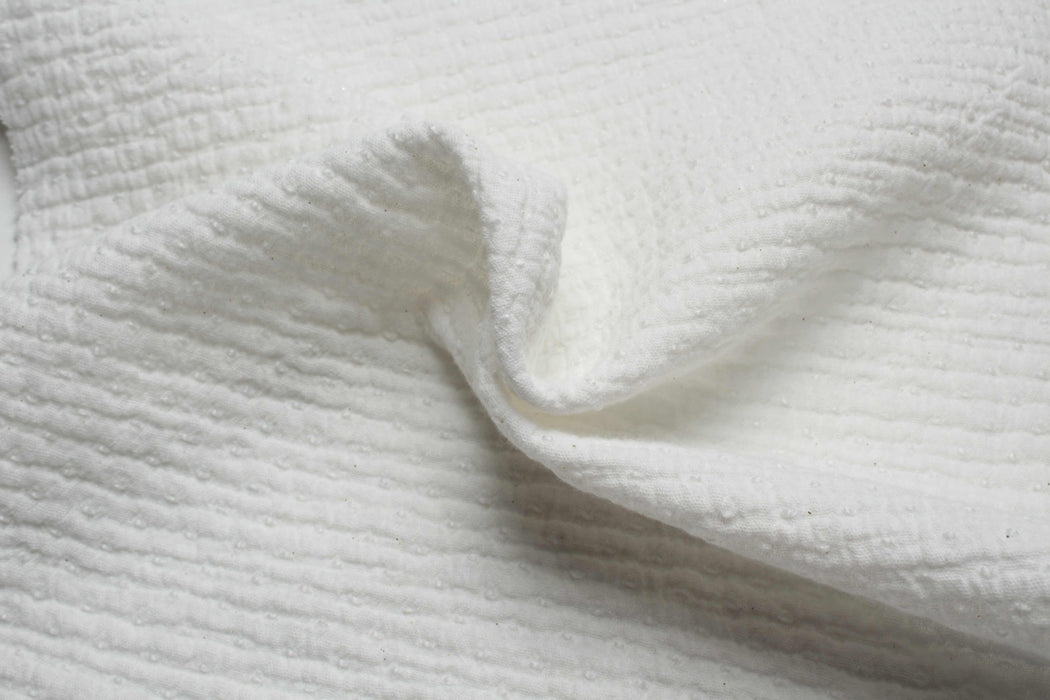swatch-Cotton Crinkled Dobby Muslin-Fabric-FabricSight