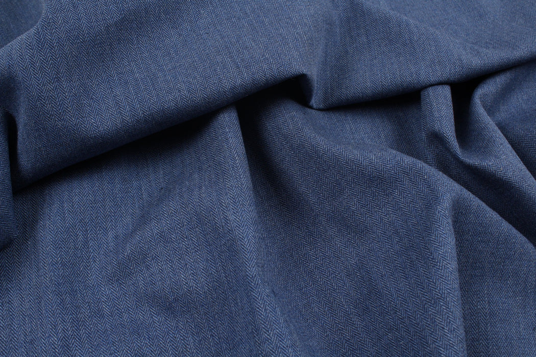swatch-Cotton Flannel - Herringbone - 10 Colors available-Fabric-FabricSight