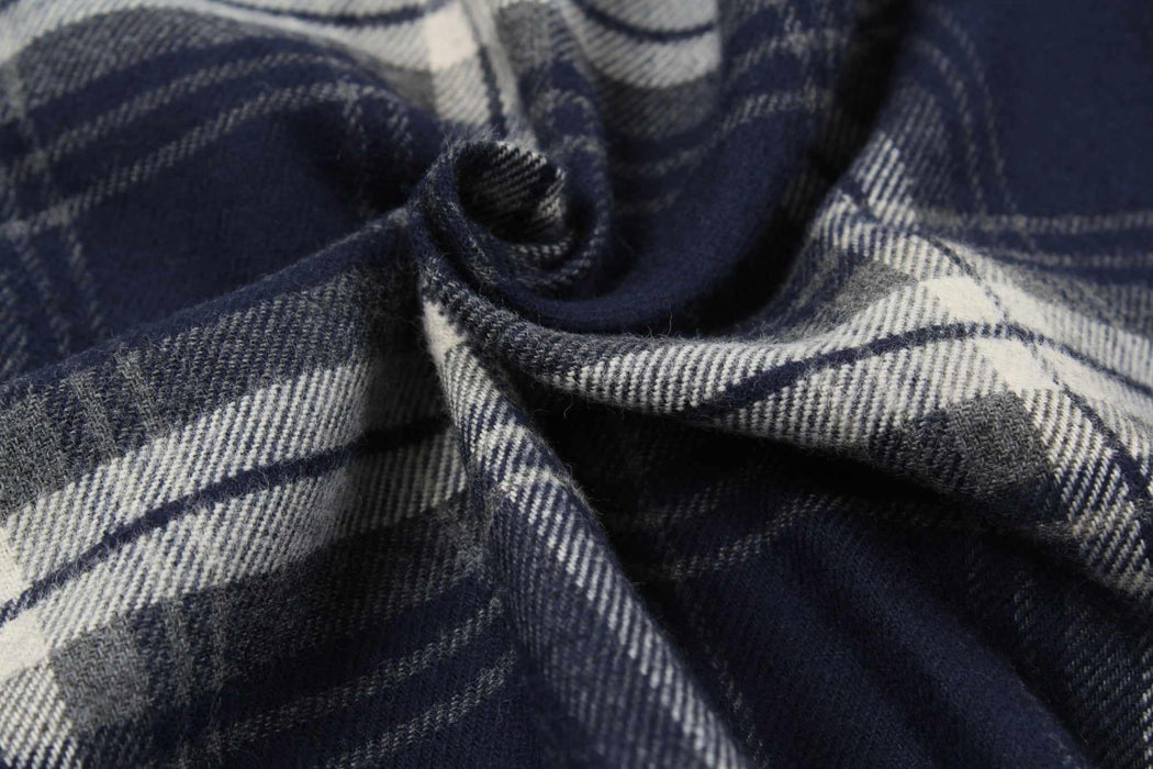 swatch-Cotton Flannel Tartan Checks-Fabric-FabricSight