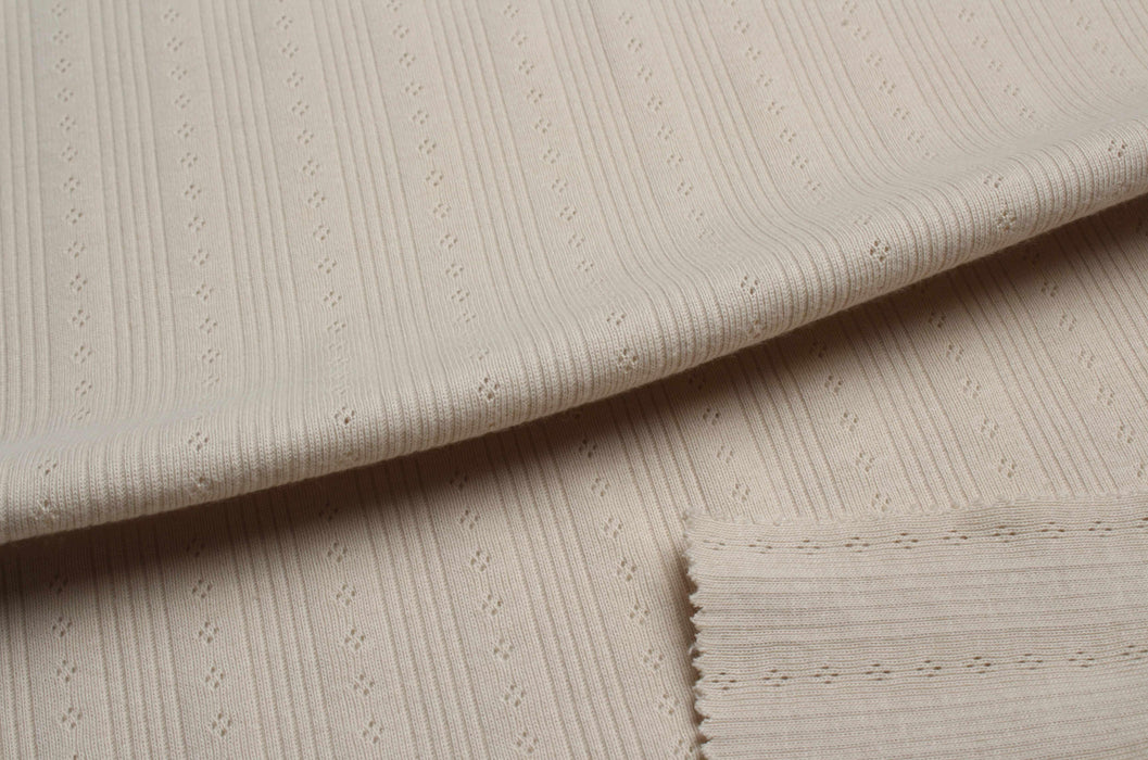 swatch-Cotton Pointoille Rib for Tops - 5 Colors Available-Fabric-FabricSight