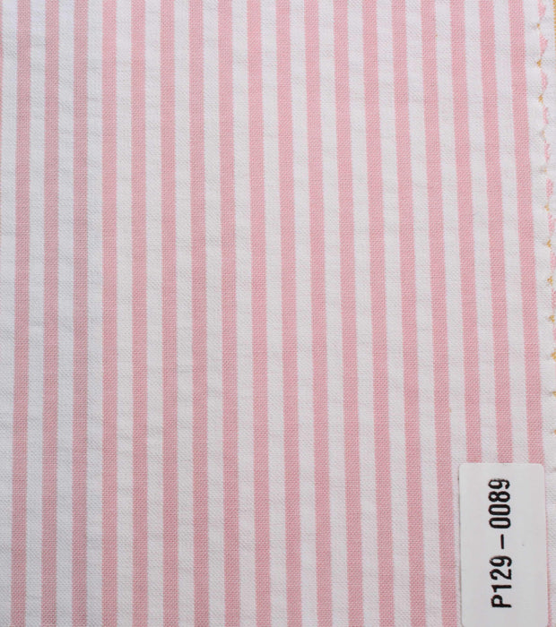 swatch-Cotton Seersucker – Candy Stripes for Trousers-Fabric-FabricSight