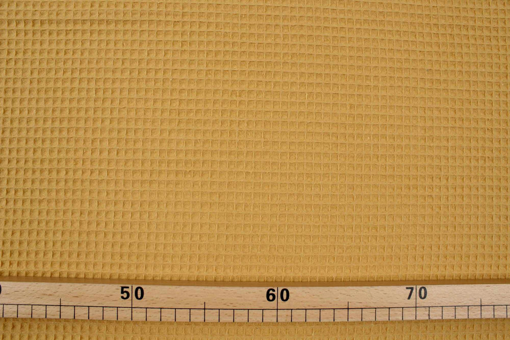 swatch-Cotton Waffle - 18 Colors Available - Beige-Roll-FabricSight