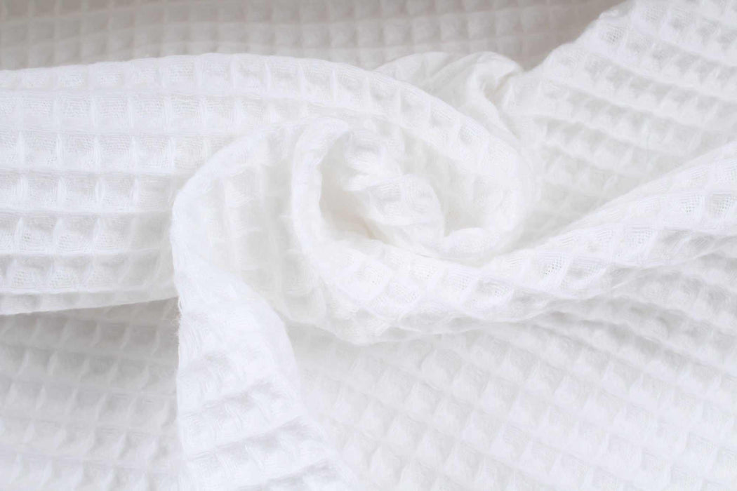 swatch-Cotton Waffle - 18 Colors Available - Beige-Roll-FabricSight