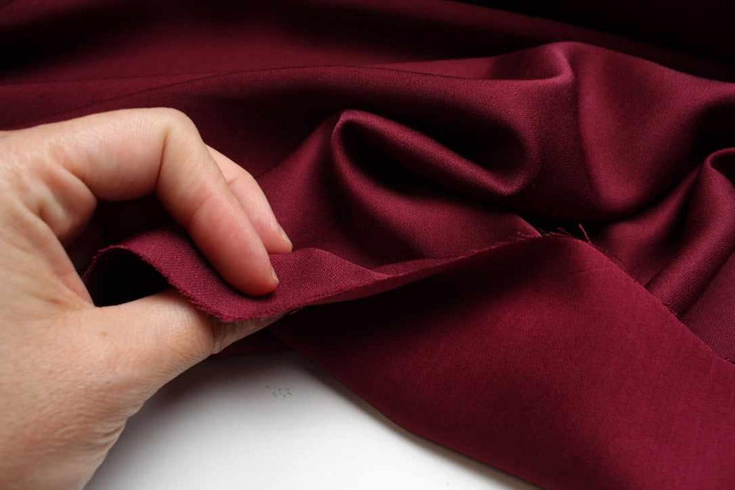 swatch-Fluid Viscose Satin – Spanish Deadstock-Fabric-FabricSight