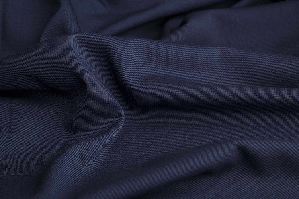 swatch-Formal Twill for Suits - TORDERA - Navy-Fabric-FabricSight