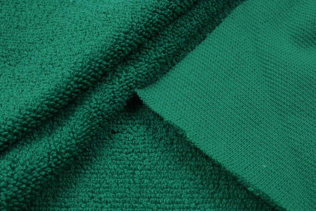 swatch-Heavy Cotton Towel Jersey - Grass Green-Fabric-FabricSight