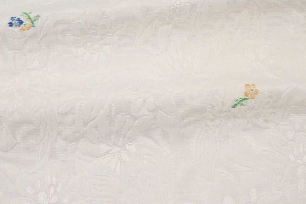 swatch-Jacquard Cotton Blend - Floral-Fabric-FabricSight