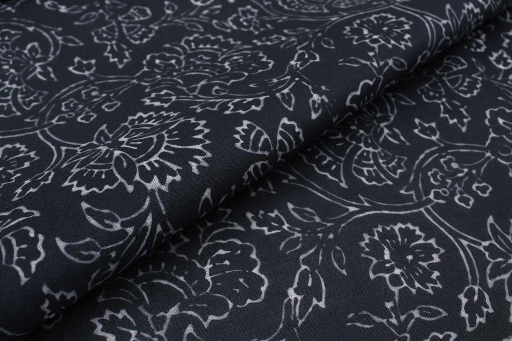 swatch-Light Cotton Voile - Batik Digital Print - 4 Variants Available-Fabric-FabricSight
