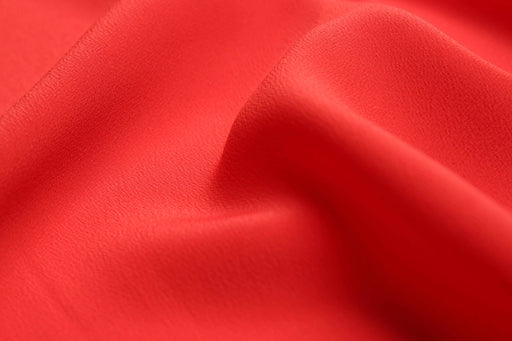 swatch-Light-Weight Silk Acetate Georgette - Red-Fabric-FabricSight