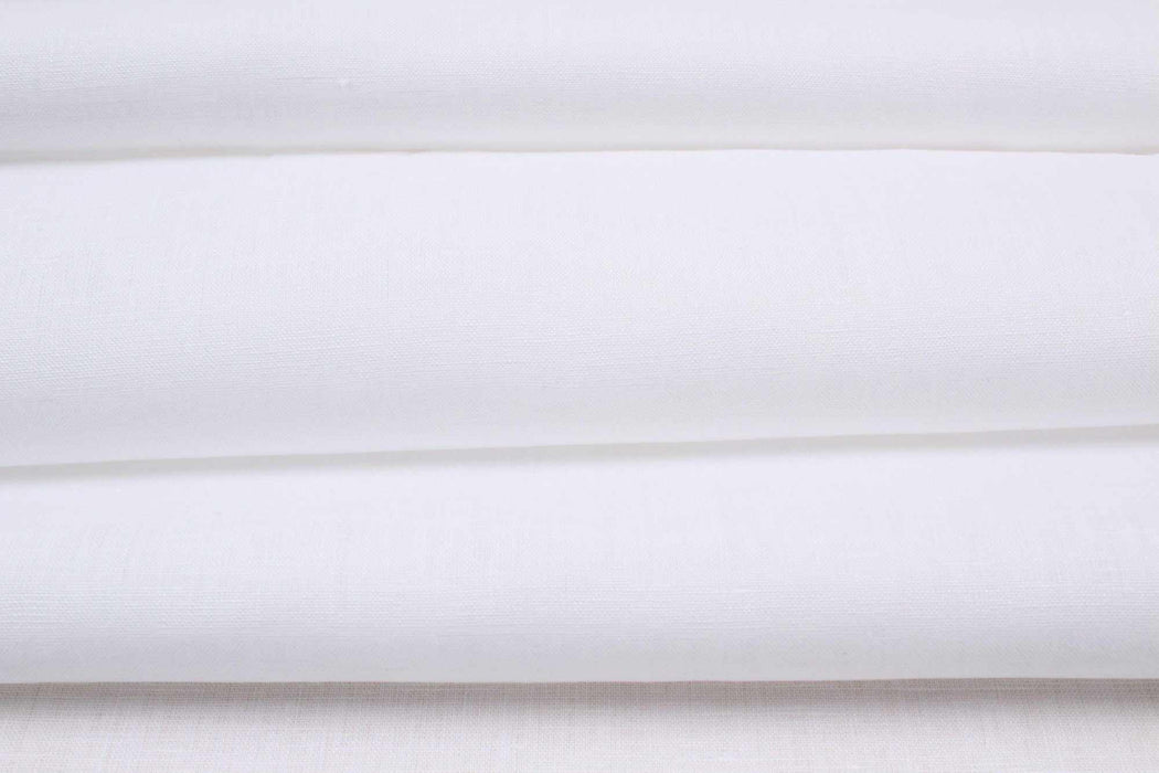 swatch-Natural Hemp for Jackets and Bottoms - Optical White (1.60 Mts Remnant)-Remnant-FabricSight