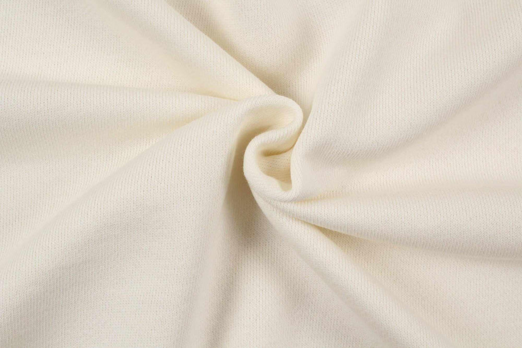 swatch-Organic Cotton Fleece, Soft touch - Off-white-Fabric-FabricSight