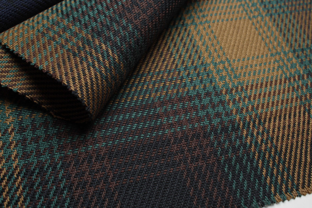 swatch-Over Shirt Organic Cotton Fabric - Checks-Fabric-FabricSight