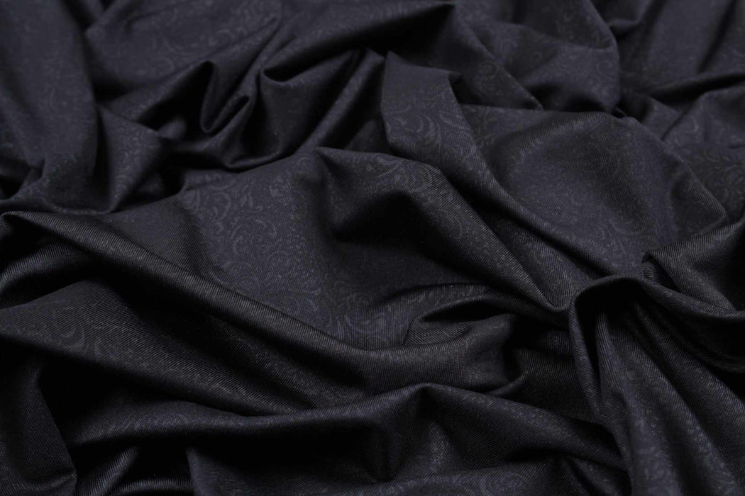 swatch-Performance Jersey for Swimwear and Sportswear - Damask Foil (1 Meter Remnant)-Remnant-FabricSight